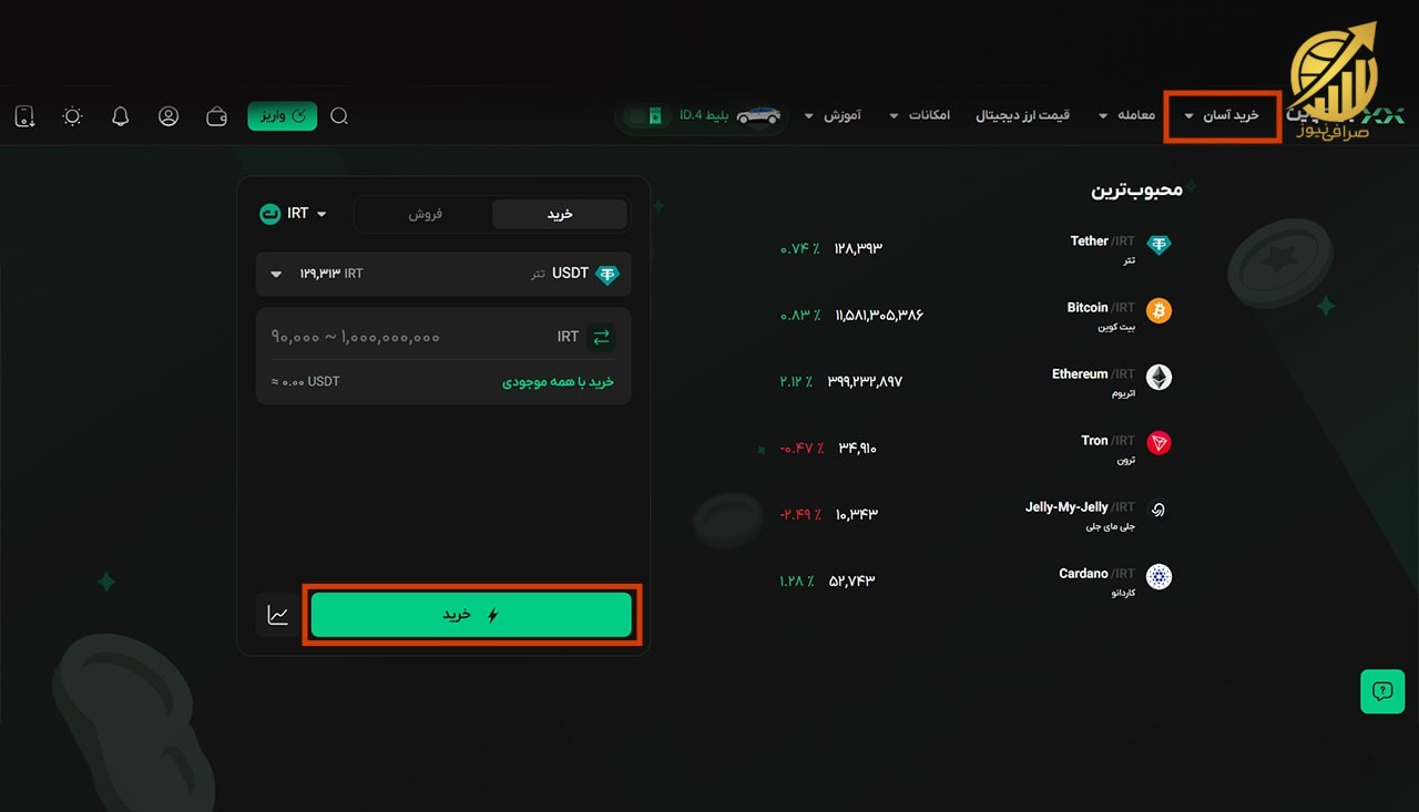 خرید آسان از بیت پین